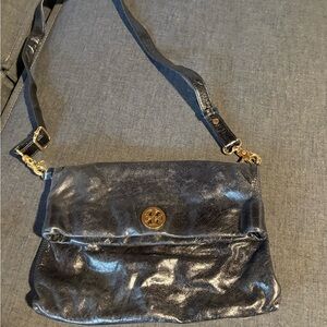 Black Leather Crossbody Bag